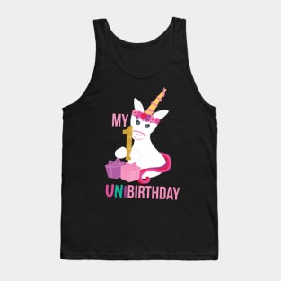 My First UNIBIRTHDAY - Unicorn Birthday party Tank Top